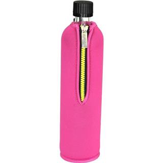 Garrafa de Vidro Capa Neoprene Rosa